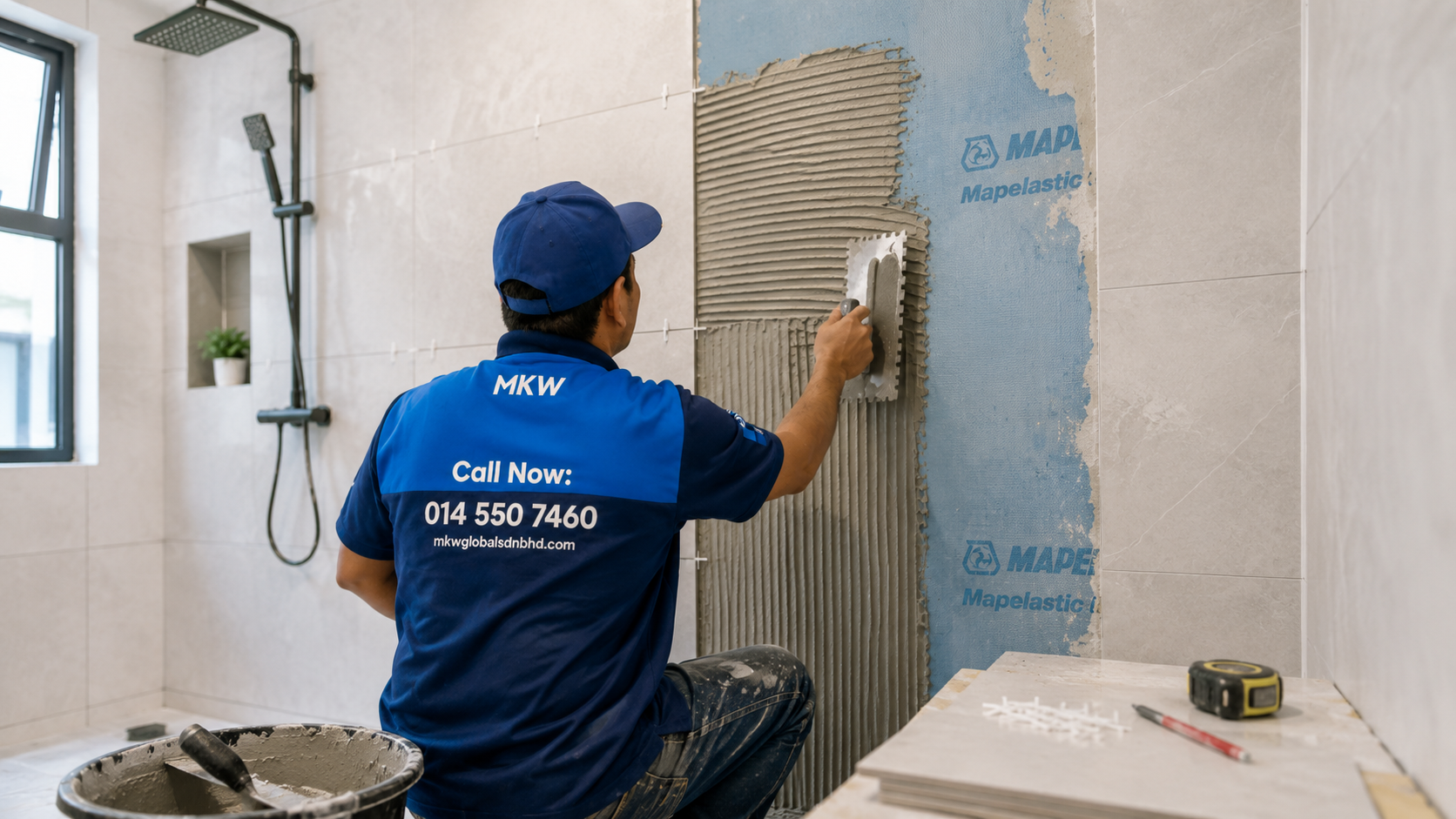 Bathroom wall Tiling