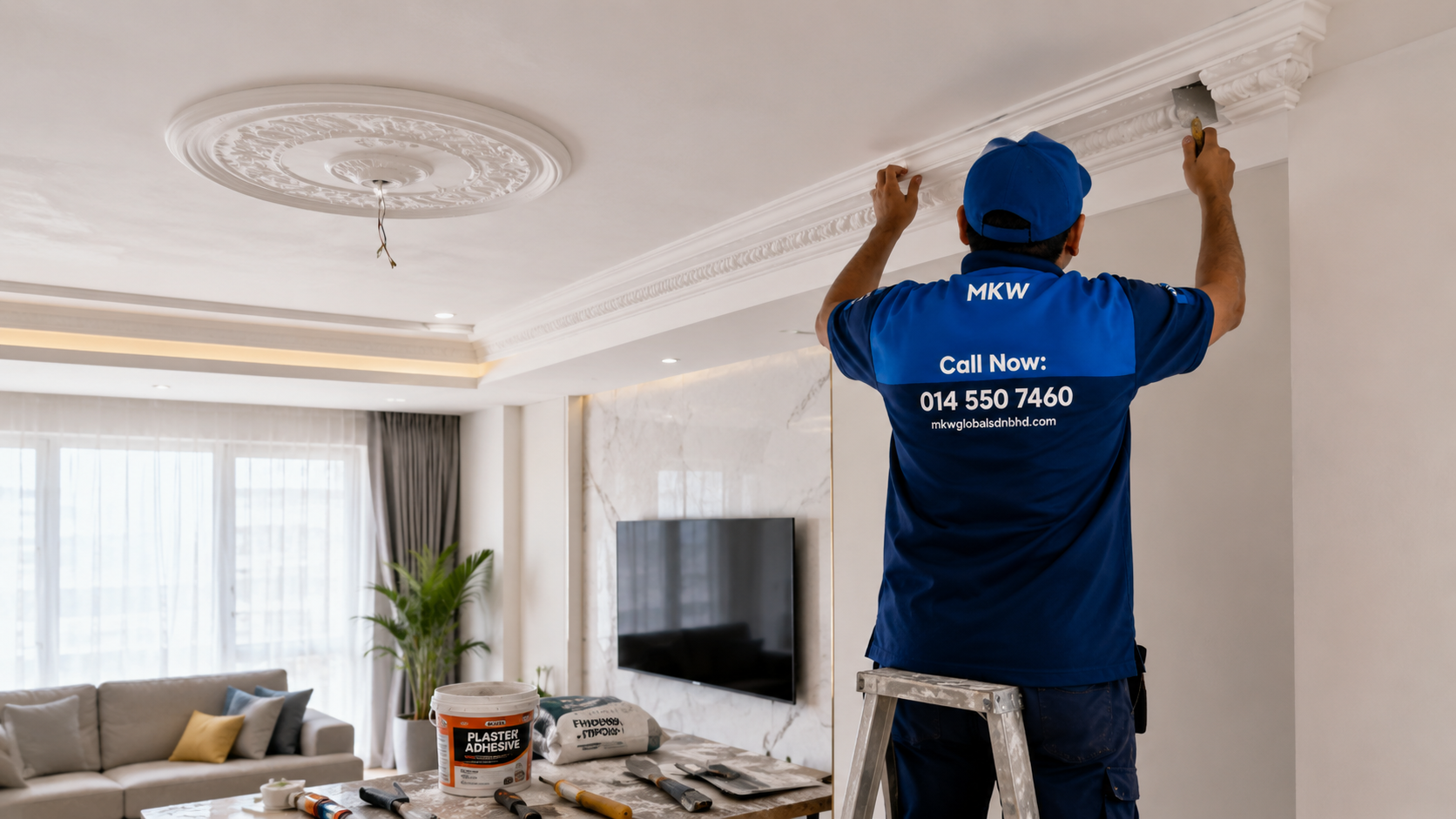 Coffered ceiling